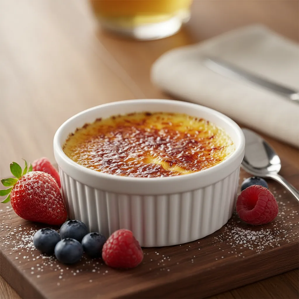 Crème brûlée van Brasserie Genieten