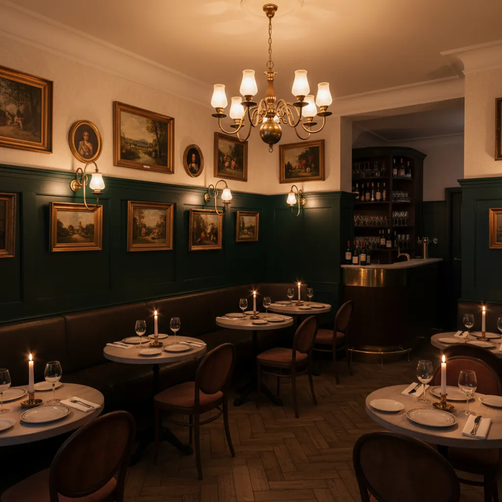 Sfeervol interieur van Brasserie Genieten